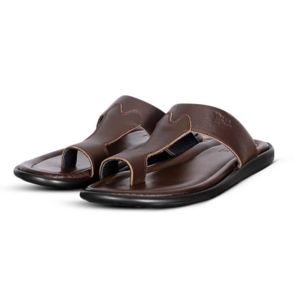 Brown Leather SSB Man's Sandal SB-S225 - Image 2