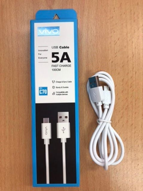 5A Super Fast Charge 100cm Vivo C70 Micro USB Charge and Sync Cable